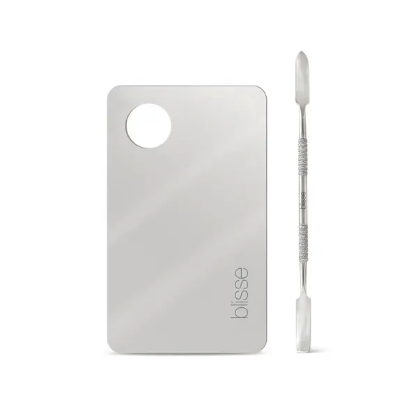 Paleta de Mixaj si Spatula Dubla pentru Produse Cosmetice Blisse