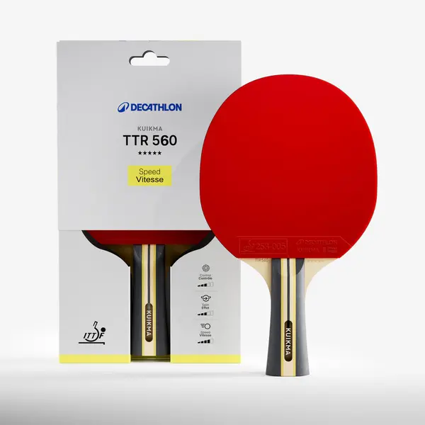 PALETĂ DE TENIS DE MASĂ TTR 560 speed carbon 5* ITTF club