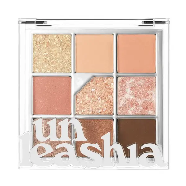 Paleta Farduri Ochi Unleashia, N3 All of Coralpink, cu Sclipici, 6.2 g