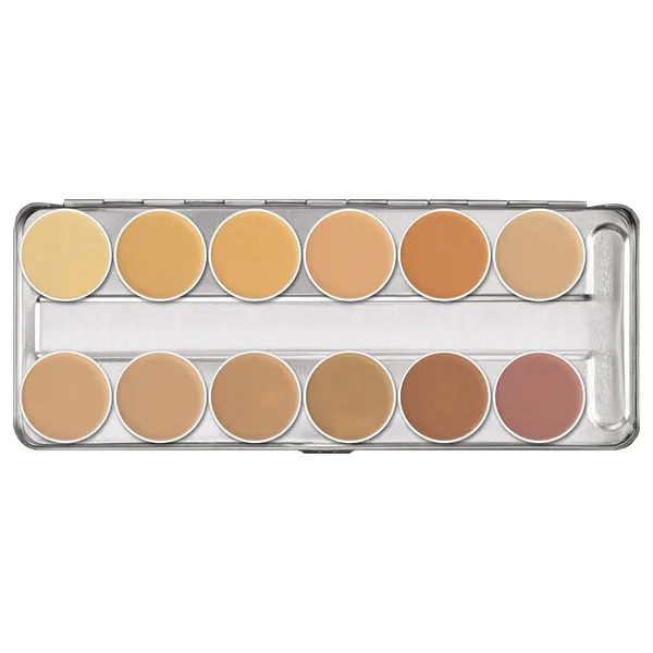 Paleta fond de ten camuflaj Kryolan Dermacolor Camouflage Creme Palette no A 12 culori 40g