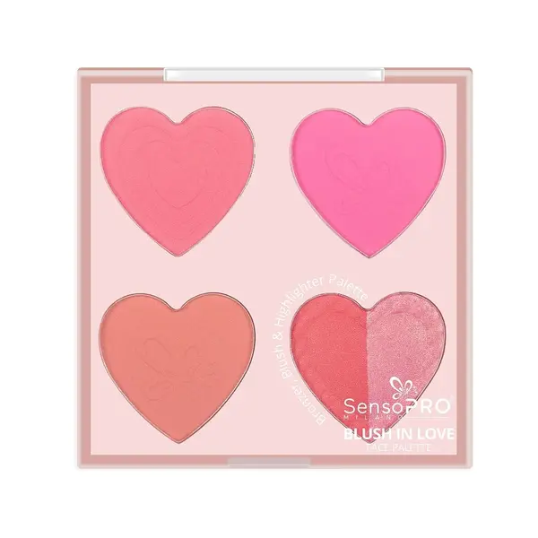 Paleta Multifunctionala Blush in Love SensoPRO Milano, Rosy Rebel