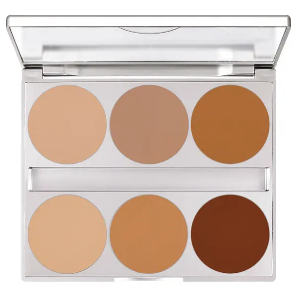 Paleta pudra compacta Kryolan Dual Finish Palette 6 culori Contouring 10gr