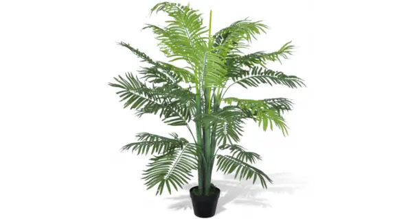 Palmier Phoenix artificial cu aspect natural si ghiveci, 130 cm