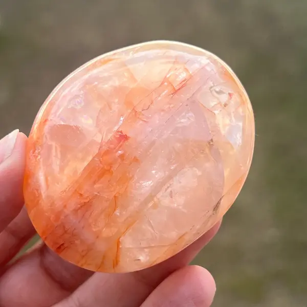 Palmstone cuart rosu hematoid Madagascar m11, cuart de foc