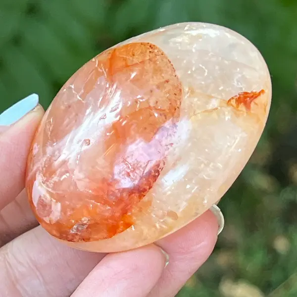 Palmstone cuart rosu hematoid Madagascar m6, cuart de foc