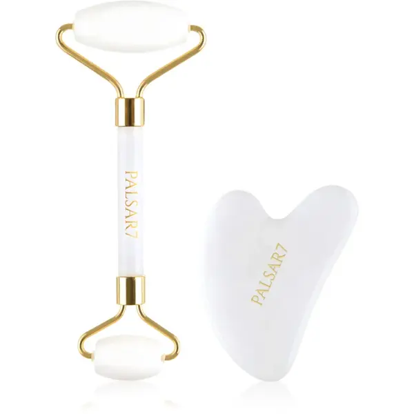 PALSAR7 Massage Roller and Guasha White Jade rulou de masaj facial și accesoriu de masaj