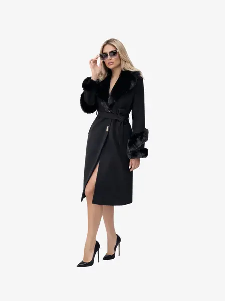 Palton "Royal Luxury", Negru - XL