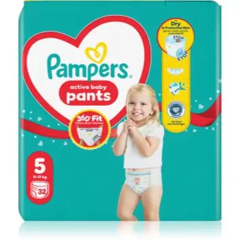 Pampers Active Baby Pants Size 5 scutece de unică folosință tip chiloțel
