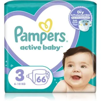 Pampers Active Baby Size 3 scutece de unică folosință