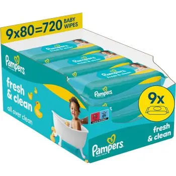 Pampers Fresh & Clean Servetele umede pentru copii