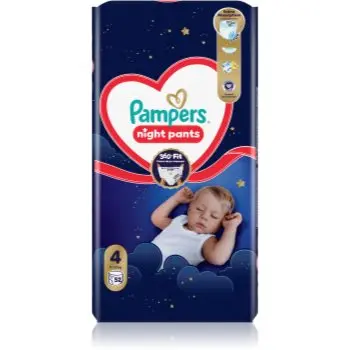 Pampers Night Pants Size 4 scutece de unică folosință tip chiloțel pentru noapte