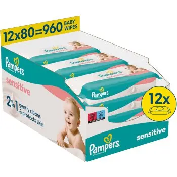 Pampers Sensitive Baby Wipes Servetele umede pentru copii