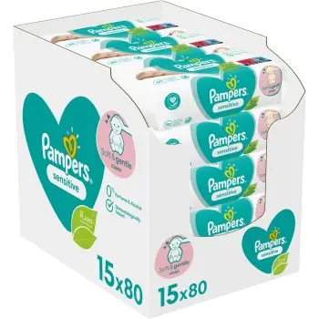 Pampers Sensitive Șervețele umede pentru copii pentru piele sensibila