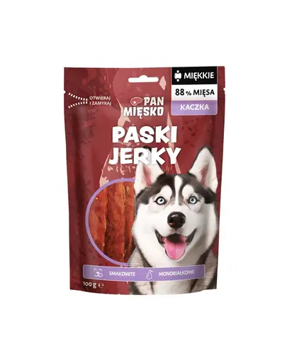 PAN MIĘSKO Fâșii de rață uscate gustare pentru câini 100 g