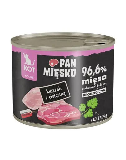 PAN MIĘSKO Hrană umedă pentru pisoi cu pui și vițel 200 g