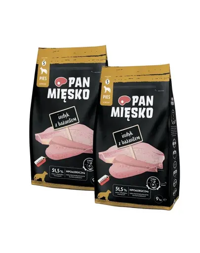 PAN MIĘSKO Hrană uscată pentru câini curcan cu fazan S 2x9 kg