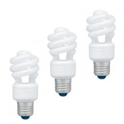 Panasonic Bec economic Panasonic EFD11E27HD3E-3, putere lampa 11W, Echivalent pentru incandescenta 55W, pachet 3 becuri