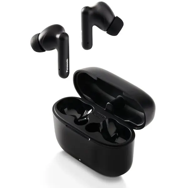 Panasonic Casti In-Ear Panasonic RZ-B110WDE-K, True Wireless, IPX4, Bluetooth® 5.3, Autononie 26 ore, Driver 10 mm, Negru