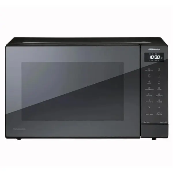 Panasonic Cuptor cu microunde inverter cu grill Panasonic NN-GT65QBEPG, 31 l, 23 programe automate, 1000 W, senzor incalzire, Negru