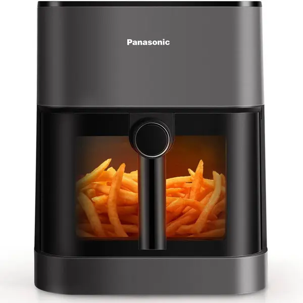 Panasonic Friteuza cu aer cald Panasonic NF-CC500SXE, functie abur, fereastra vizualizare, debit aer 360°, capacitate 5 l, temperatura 80° - 200°, 11 programe presetate, 1450 W, Negru
