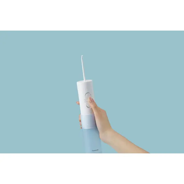 Panasonic Irigator bucal Panasonic EW-DJ11-A503, 2 Trepte de presiune, Portabil, 20min autonomie, Capacitate 150ml, Alb