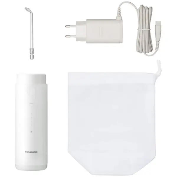 Panasonic Irigator oral Panasonic, reincarcabil, ideal pentru calatorii, EW-DJ4B-W503, 150ml, Alb