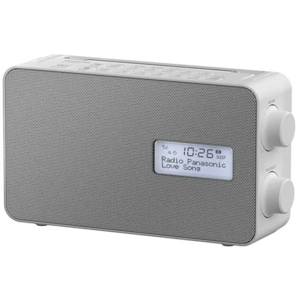 Panasonic Radio FM Panasonic RF-D30BTEG-W, DAB+, BT, Ceas cu alarma, Alb