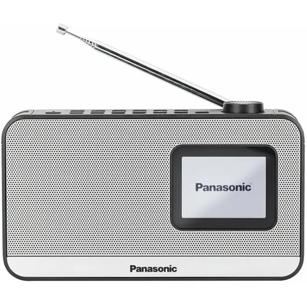 Panasonic Radio portabil Panasonic RF-D15EG-K, FM, DAB+, Bluetooth, functie ceas, alarma si timer, Negru si Argintiu (RF-D15EG-K)