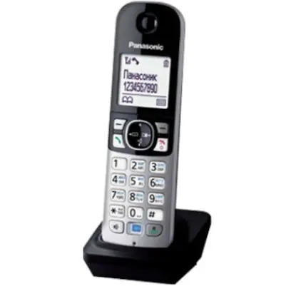 Panasonic Receptor DECT suplimentar pentru telefon fara fir, Panasonic KX-TGA681FXB, compatibil cu seriile KX-TG6811, KX-TG6821