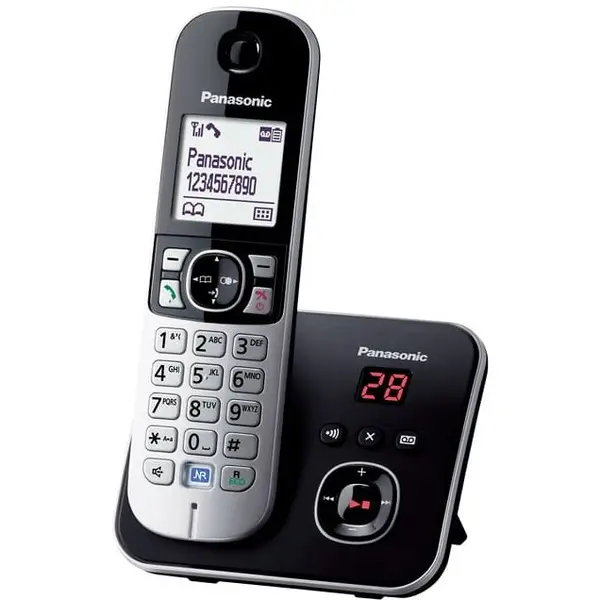 Panasonic Telefon DECT cu robot Panasonic KX-TG6821PDB, Negru