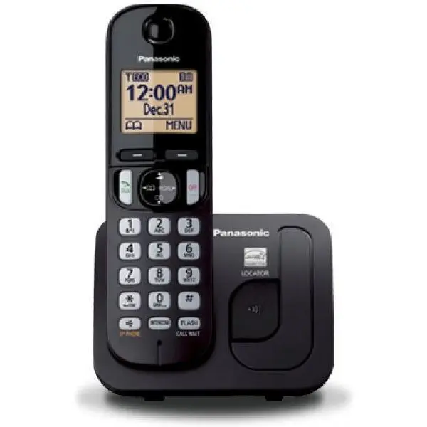 Panasonic Telefon fara fir Panasonic KX-TGC210FXB, Agenda 50 numere, Caller ID, Negru