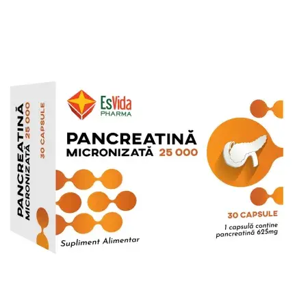 Pancreatina micronizata 25000 X 30 caps. Esvida Pharma