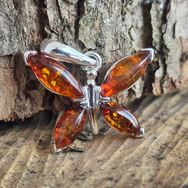 Pandantiv argint cu chihlimbar Amber43