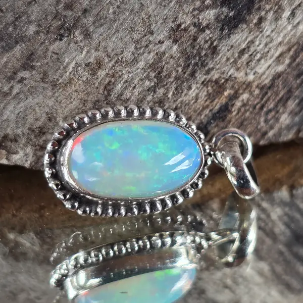 Pandantiv argint opal etiopian | Model 4