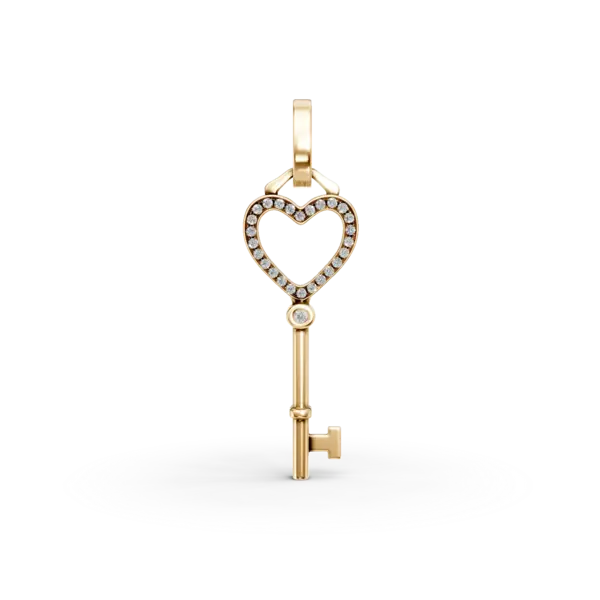 Pandantiv cheita din aur galben cu diamante de 0.08ct