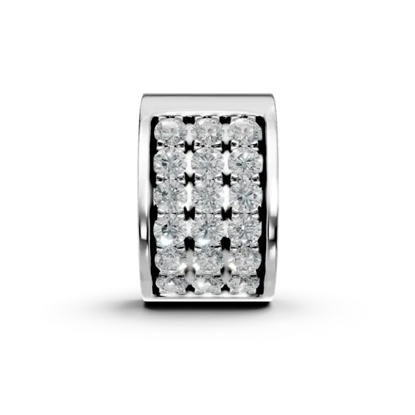 Pandantiv din aur alb cu diamante de 0.066ct