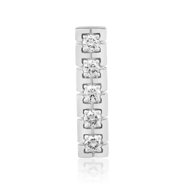 Pandantiv din aur alb cu diamante de 0.17ct