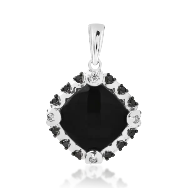 Pandantiv din aur alb cu pietre pretioase si semipretioase de 5.4ct