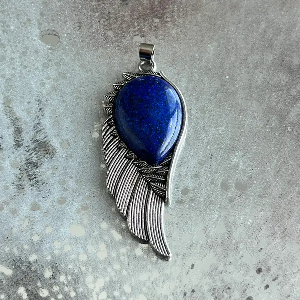 Pandantiv lapis lazuli Angel Wing