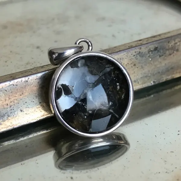 Pandantiv meteorit Pallasite | Model 2