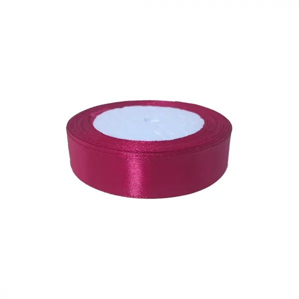 Panglica din satin pentru decorare, ciclam, 22.5m x 2 cm