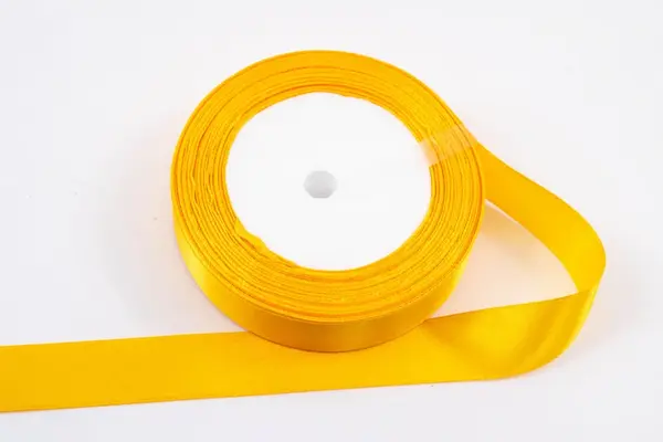 Panglica din satin pentru decorare,galben soare, 22.5m x 2cm