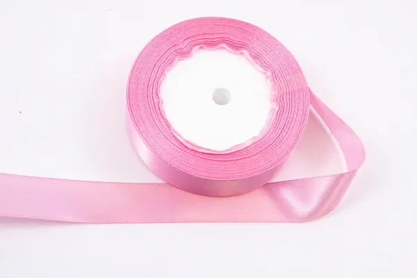 Panglica din satin pentru decorare, roz , 22.5m x 2cm