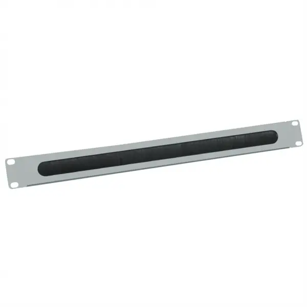 Panou cabluri cu perii ghidaj 19" 1U RAL7035 Gri deschis, Value 26.99.0313