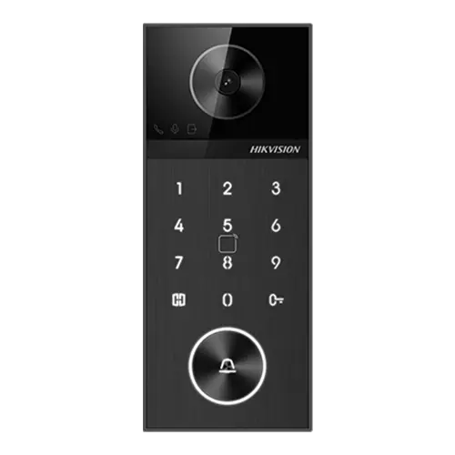 Panou exterior videointerfon TCP/IP 4MP, IR 3m, PIN, PoE, M1, IP65 - HIKVISION DS-KV6124-E1