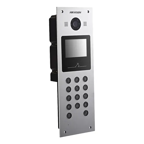 Panou exterior videointerfon TCP/IP pentru blocuri si spatii birouri, control acces card, afisaj LCD- HIKVISION DS-KD3003-E6