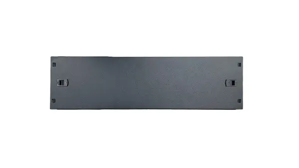 Panou metalic 2U, montaj fara suruburi, rack 19 inch, otel SPCC 1 mm, negru, SAF-BLINDP2U-TOOLESS