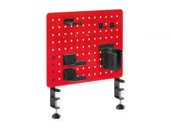 Panou perforat 420x477mm cu prindere masa Rosu, Value 17.99.0099*