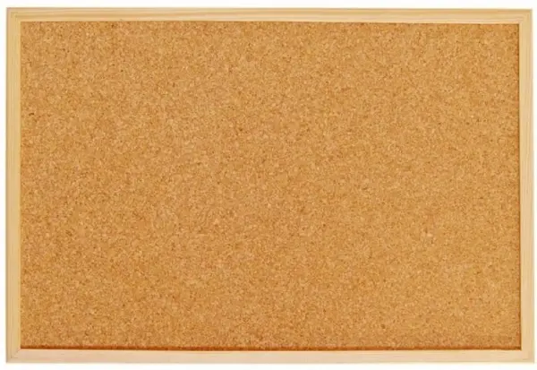 Panou pluta Bi-Office - 60 x 40 cm, rama din lemn
