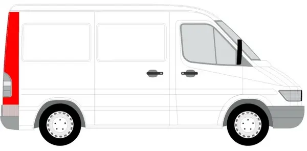 Panou reparatie spate dreapta inalt MERCEDES SPRINTER 2-T 901, 902, SPRINTER 3-T 903, SPRINTER 4-T 904 intre 1995-2006